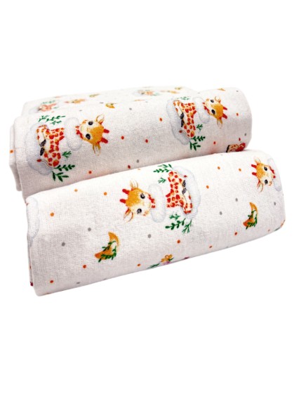 Flaneļa autiņš 90х100 cm GIRAFFE Flaneļa autiņš 90х100 cm GIRAFFE