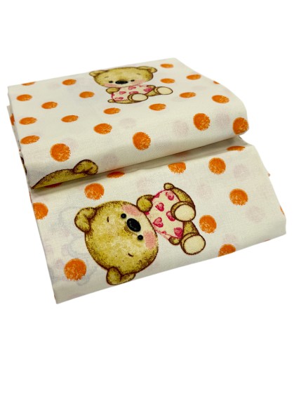 Kokvilnas autiņš 85x85 cm BABY BEAR