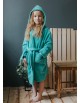 Bērnu bambusa halāts ar kapuci, KIDS GRAND MINT