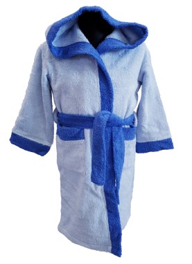 Bērnu frotē halāts ar kapuci, BLUE