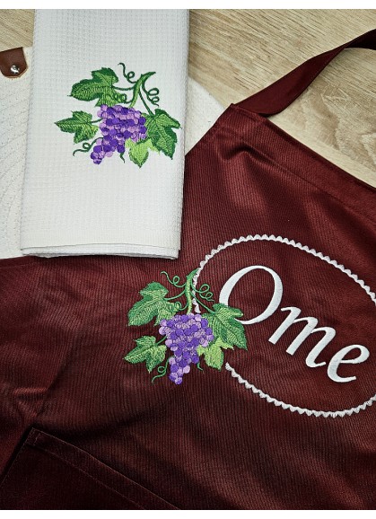 Dāvanu komplekts: priekšauts un virtives dvielis OME Dāvanu komplekts: priekšauts un virtives dvielis OME