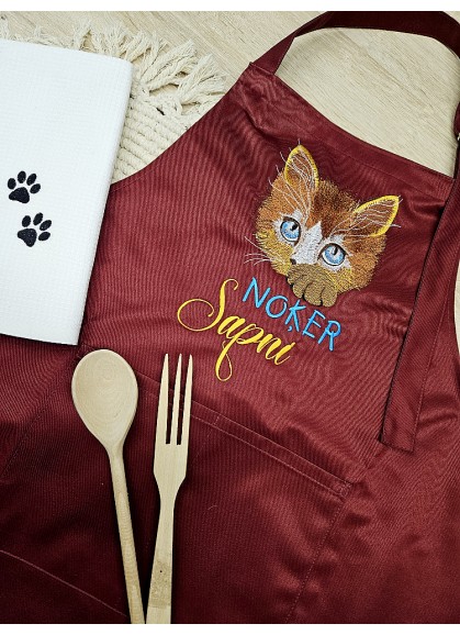 Dāvanu komplekts: priekšauts un virtives dvielis NOĶER SAPNI Dāvanu komplekts: priekšauts un virtives dvielis NOĶER SAPNI