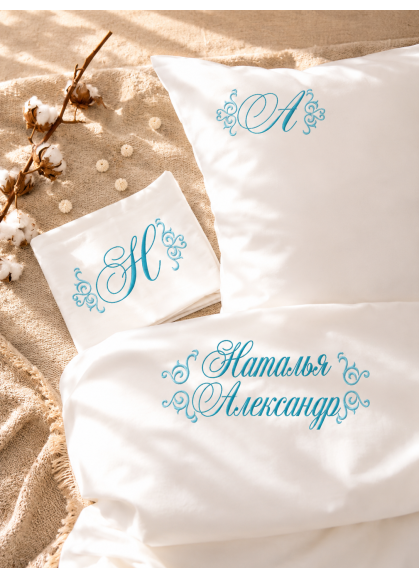 Izšuvums uz gultas veļas  MONOGRAMMA [GV05]