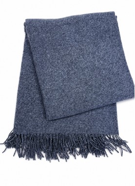 Vilnas pleds MERINO navy 40x200 cm