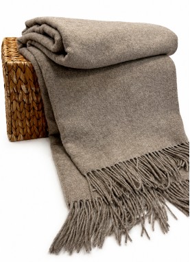 Vilnas pleds MERINO brown 40x200 cm