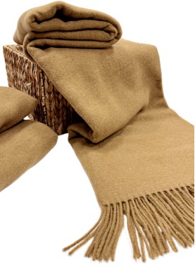 Vilnas pleds MERINO camel 140x200 cm