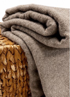 Vilnas pleds MERINO brown 40x200 cm