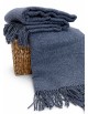 Vilnas pleds MERINO navy 40x200 cm