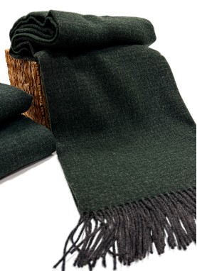 Vilnas pleds ZELANDIA LUX Dark forest 140x200 cm