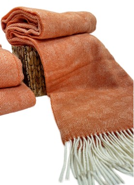 Vilnas pleds ZELANDIA LUX Coral 140x200 cm