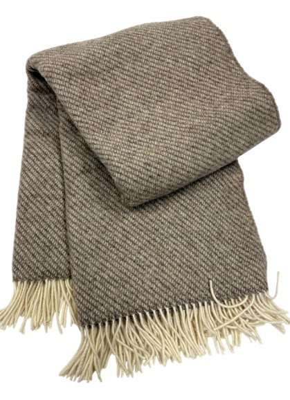 Liels vilnas pleds 200×210  ZELANDIA brown