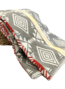 Vasaras sega/pleds ORNAMENT grey 240x205 cm