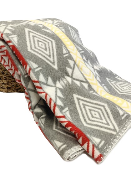 Vasaras sega/pleds ORNAMENT grey 240x205 cm