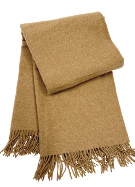 Vilnas pleds MERINO camel 140x200 cm