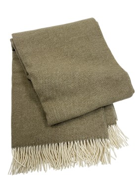 Vilnas pleds ZELANDIA LUX olive green