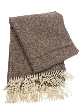 Vilnas pleds ZELANDIA LUX natural brown 140x200 cm 