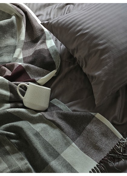 Pleds MAROKKO dark plum 140x200 cm 