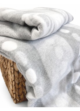 Kokvilnas sega/pleds CIRCLE grey 200x205 cm| Vasaras sega