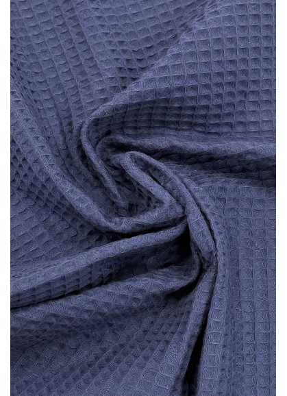 Kokvilnas vafeļauduma dvielis 70x140 cm, LUMI BLUE | pludmales vai vannas dvielis 