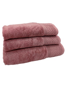Kokvilnas frotē dvielis AURA tea rose