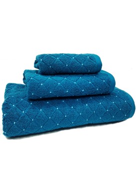 Frotē dvielis 30x50 cm, MOSAIC ocean blue