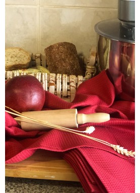 Virtuves vafeļdvielis APPLE RED