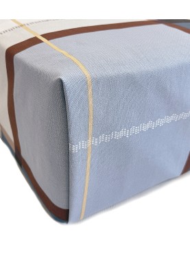 Kokvilnas palags ar gumiju Daily REMI blue