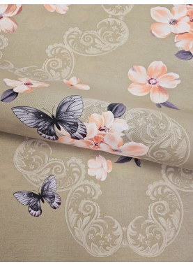 Kokvilnas palags ar gumiju Daily SUMMER brown