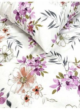 Kokvilnas palags ar gumiju Daily KATALINA pink