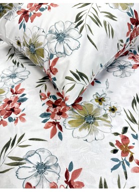 Kokvilnas palags ar gumiju Daily KATALINA red