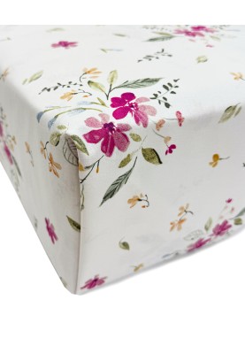 Kokvilnas palags ar gumiju Daily ELARA pink