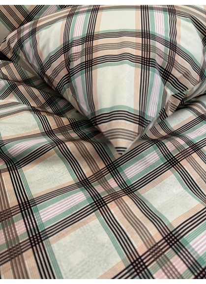 Kokvilnas palags ar gumiju Daily FLAVIA brown