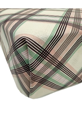 Kokvilnas palags ar gumiju Daily FLAVIA brown