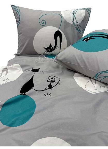 Kokvilnas segas pārvalks Daily BLACK CAT