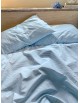 Kokvilnas gultas veļas komplekts KORA l.blue
