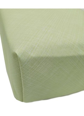Kokvilnas palags ar gumiju ERINA green
