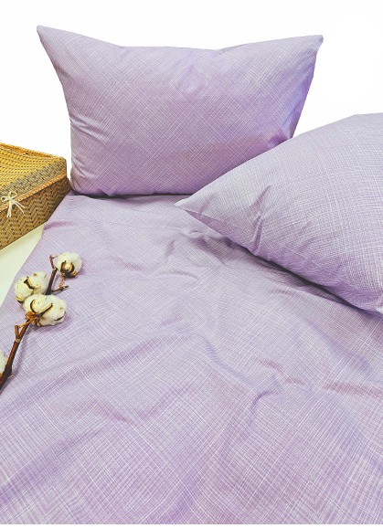 Kokvilnas gultas veļas komplekts ERINA lilac