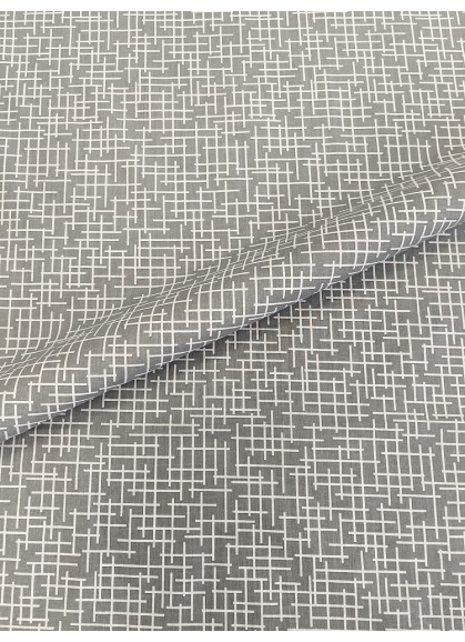 Kokvilnas gultas veļas komplekts ANDREA grey