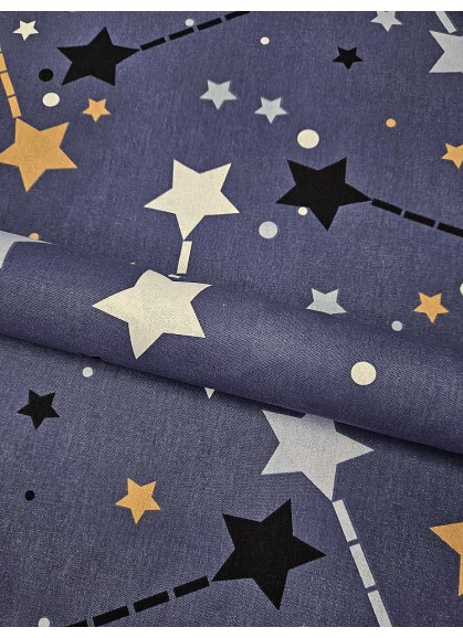 Kokvilnas palags Daily NIGHT SKY blue