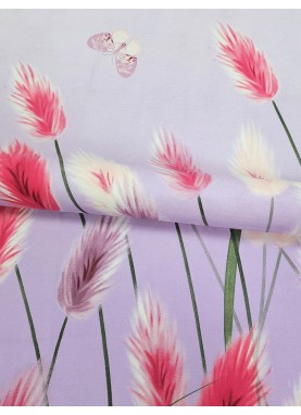 Kokvilnas palags ar gumiju Daily ELAINA lilac