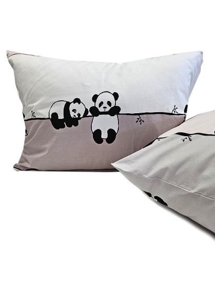 Bērnu kokvilnas spilvendrāna DAILY PANDA