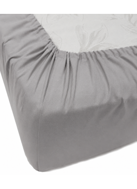 Vienkrāsains palags ar gumiju Daily LIGHT GREY