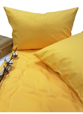 Vienkrāsains gultas veļas komplekts Daily YELLOW