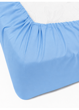 Bērnu kokvilnas palags ar gumiju DAILY LIGHT BLUE