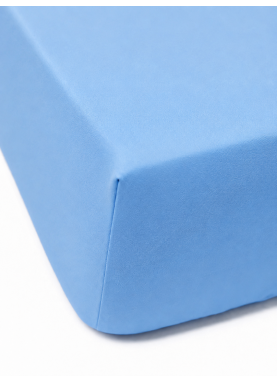 Bērnu kokvilnas palags ar gumiju DAILY LIGHT BLUE
