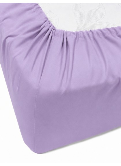 Vienkrāsains palags ar gumiju Daily LILAC
