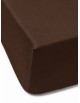 Vienkrāsains palags ar gumiju Daily DARK BROWN