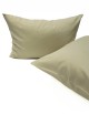 Vienkrāsaina satīna spilvendrāna Soft PALE OLIVE