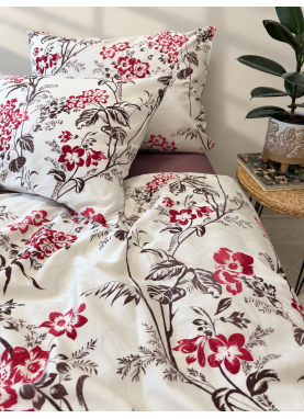 Satīna segas pārvalks SOFT NELLIE wine red