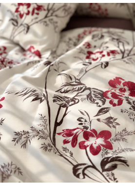 Satīna palags Soft NELLIE wine red